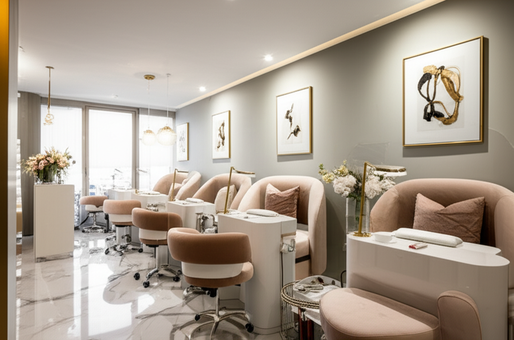 Sparkle Nail and Hair Salon Interior